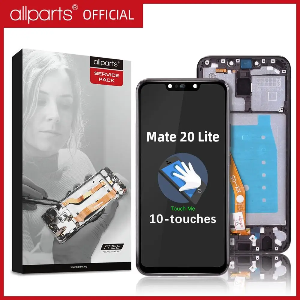 Дисплей для HUAWEI Mate 20 Lite в сборе с тачскрином Оригинал 6.3 inch sne lx1 lx1|Экраны мобильных