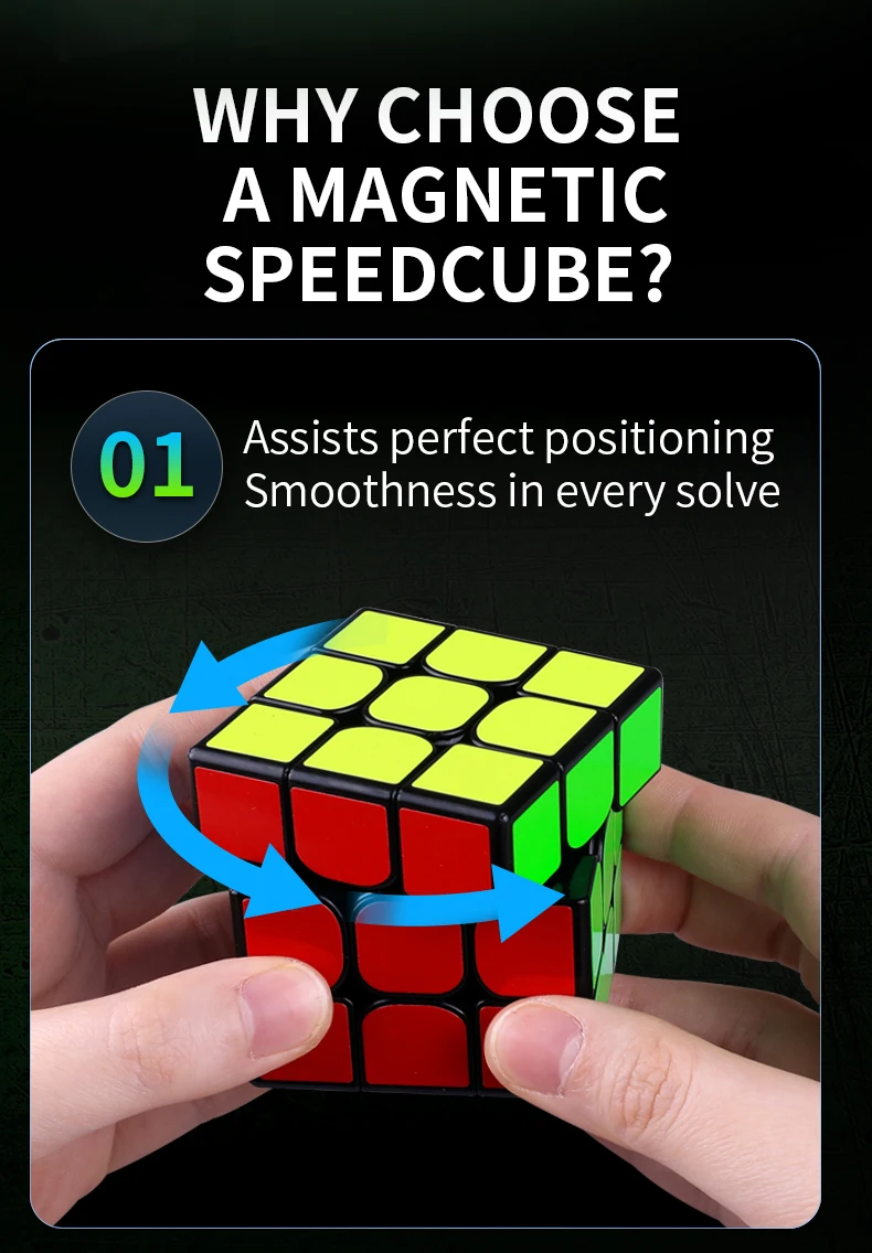 qiyi magnético magic speed cube qiyi ms stickerless profissional brinquedos cubo magico puzzle qiyi