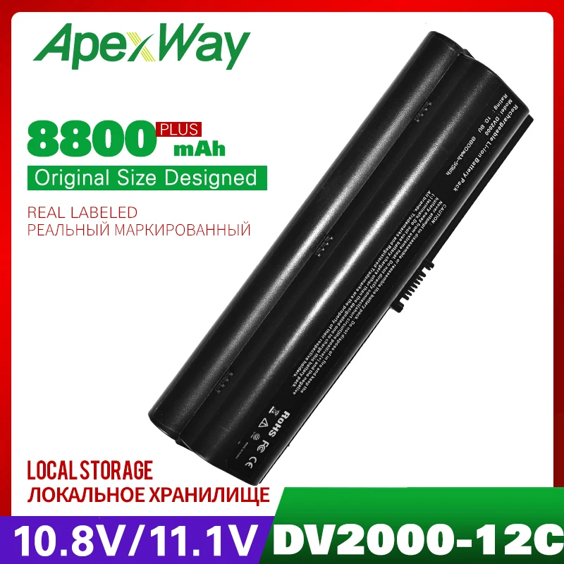 8800 мАч Аккумулятор для ноутбука HP 432306-001 432307-001 436281-141 436281-251 Pavilion DV2000 DV2200 DV2300 DV6600 dv2800