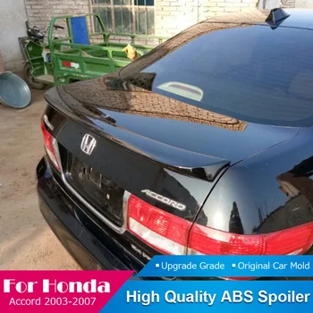 

For Honda Accord 2003 to 2007 Black Spoiler ABS Plastic Unpainted Color Rear Spoiler Wing Trunk Lip Boot Cover Car Styling 1pcs