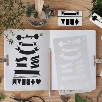 12/20pcs Bullet Journal Stencil Set Plastic Planner DIY Drawing Template Diary Planner Journal Notebook Diary Scrapbook