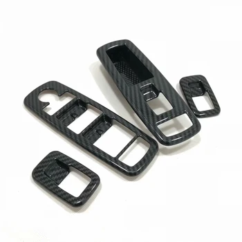 

For Jeep Grand Cherokee SRT 2014-2019 2020 Accessories ABS Carbon Fibre Car Inner Door Armrest Window Lift Button Cover Trim