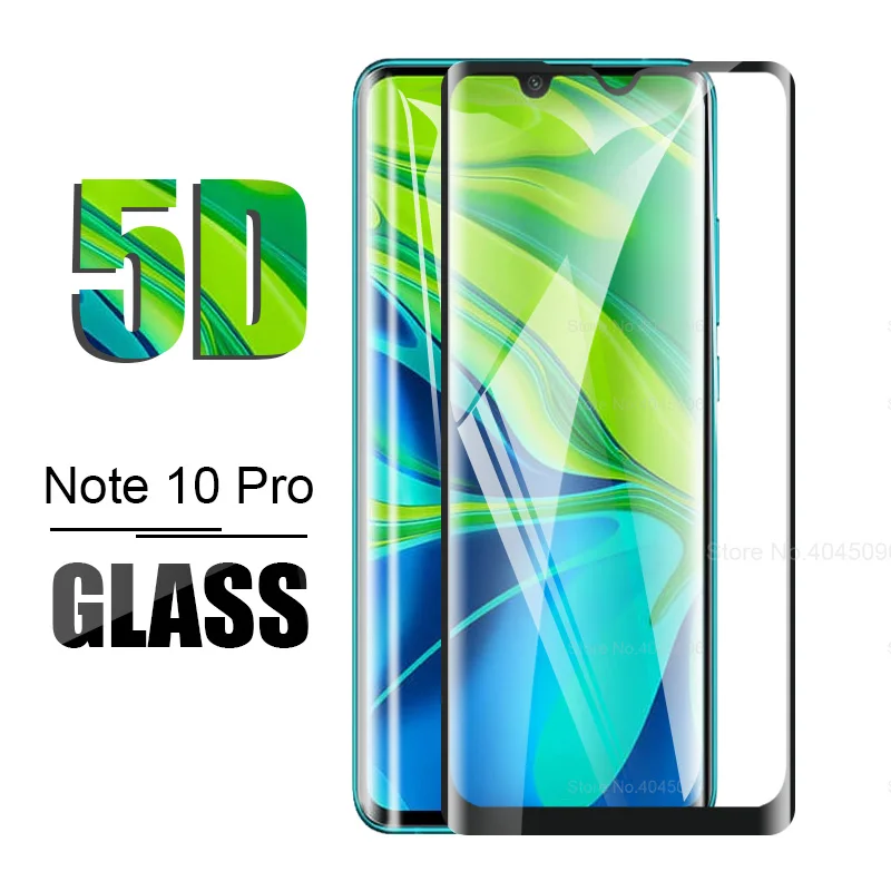 

5d full protective glass on xiomi note10pro tempered glass for xiaomi mi note 10 pro 10pro mi10 note10 pro screen protector film