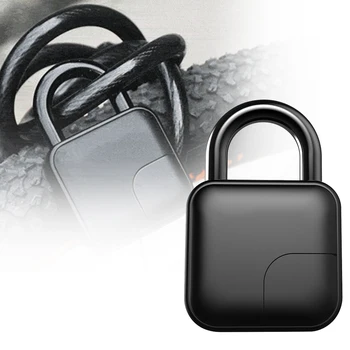

Warehouse Door RV Trailer Fingerprint Padlock Multifunctional USB Rechargeable Anti Theft Durable Self Defense Smart Keyless
