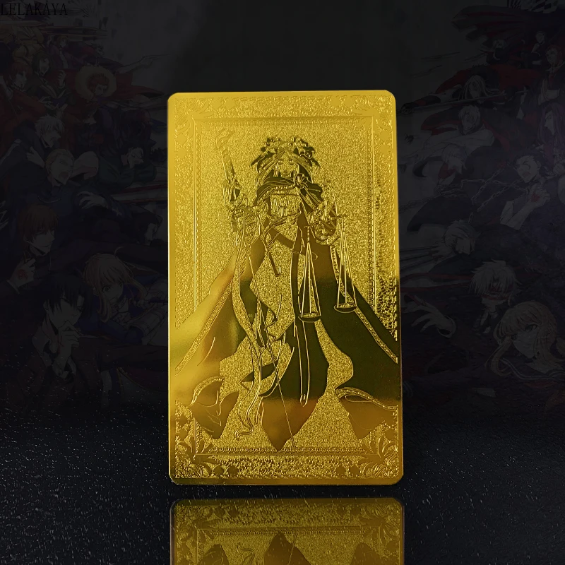 Новая фигурка аниме Fate Grand Order FGO физическая Золотая карта двойная сторона Nero Jeanne