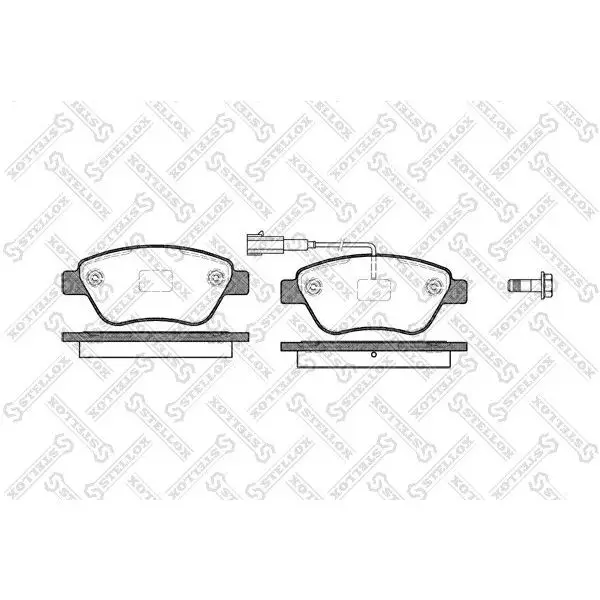 Колодки дисковые п.\ Fiat Idea 1.2i/1.4i/1.3JTD 03 STELLOX 869 0