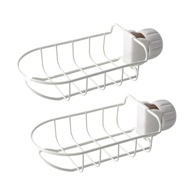 2pcs white Железные полки для ванной комнаты, органайзер для ванной комнаты, пластиковая Rek стойка для хранения, полка для душа, украшение, дальность - Цвет: 2pcs white