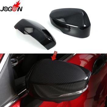 

Carbon Fiber Look For Mitsubishi Eclipse Cross 2017 2018 Car Styling Side Wing Rearview Back Mirror Cover Shell Trim Accessories