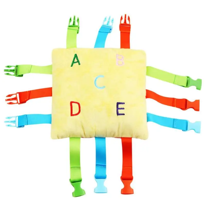  Montessori Baby toys Buckle Letter Basic Life Skills Toddler Learn to Dress Teaching Board Toys for - 4000124907330