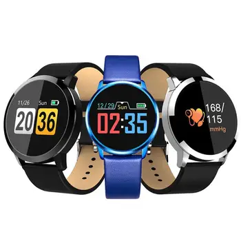 

Q8 Women Men 0.95Inch OLED Color Screen Heart Rate Monitor Fitness Smart Watch record 30 days of exercise/sleep data