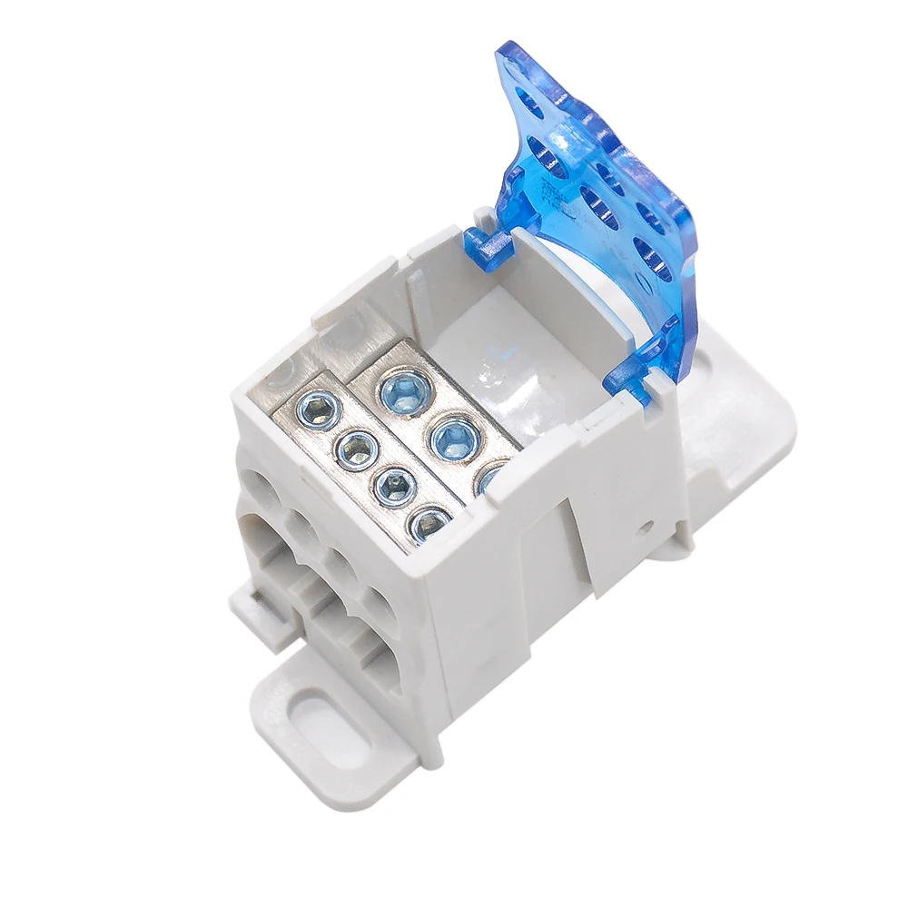 UKK80A 125A 160A 250A Клеммная колодка 1 во многих из din-рейки распределительная коробка Универсальный электрический коннектор для проводов блок питания