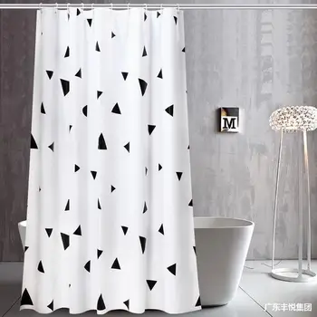 

2020 Waterproof Curtain Shower Curtain New Bathroom Partition Curtain Gray