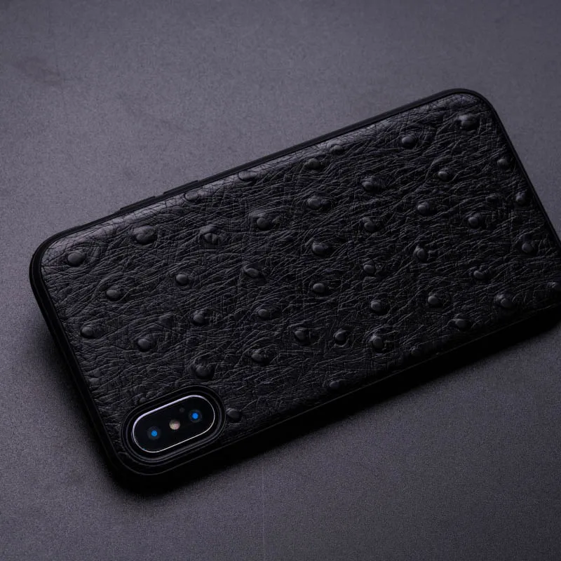 Страусиная кожа чехол для телефона для IPhone X XS Max XR чехол для Apple 5 5S SE 6 6S 7 8 Plus защитный чехол для телефона
