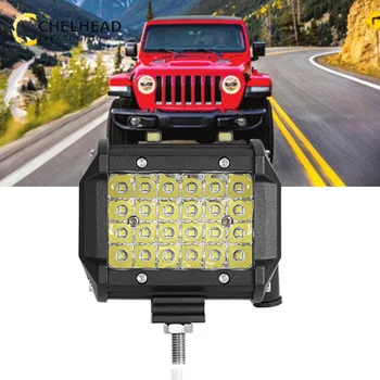 

Light Led Bar 6000K Work Lights Spot Beam 4'' 72W Auto Led Lighting for 12V 24V Universal Offroad 4WD Car Roof Light
