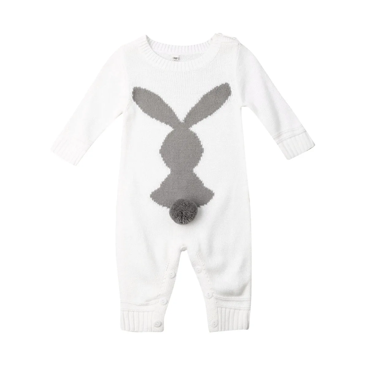 Baby Rompers Set Newborn Rabbit Baby Jumpsuit Overall Long Sleevele Baby Boys Clothes Autumn Knitted Girls Baby Casual Clothes