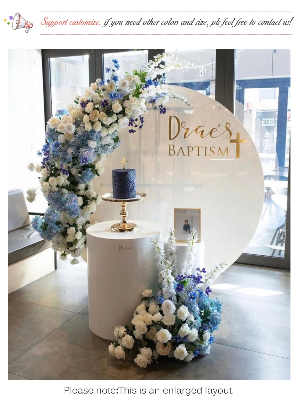 Flower Wedding Stage Guide Background Wall Decoration Photography Projects for Fake Flower Store Opening