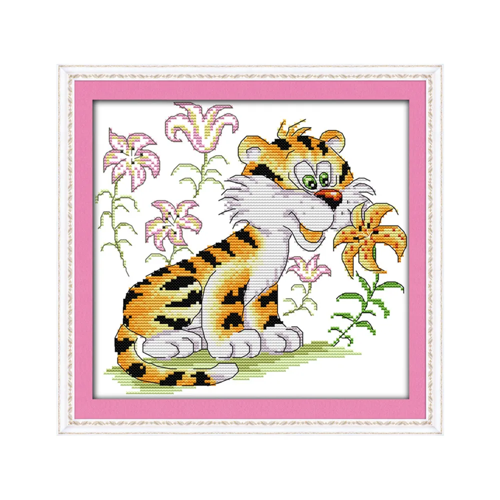 It looks like me cross stitch kit cartoon 11ct count canvas stitches embroidery DIY handmade needlework plus | Дом и сад