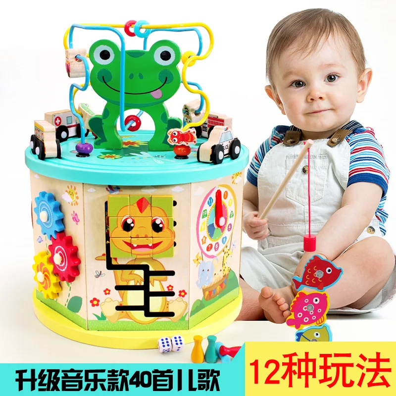 

Baby Infants Building Blocks Toy 1-3 a Year of Age Early Childhood Educational GIRL'S And BOY'S Children Beaded Bracelet Large B
