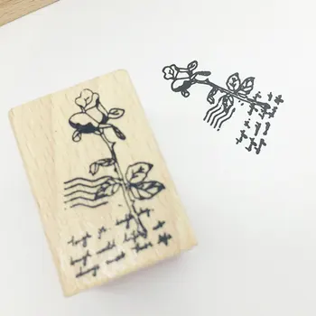 

9 Pcs Original Kid Diy Stamper Postmark Stamper Children DIY Craft Party Gifts (Lucky Grass, Small Flower Grass, Tung Seed, Wild