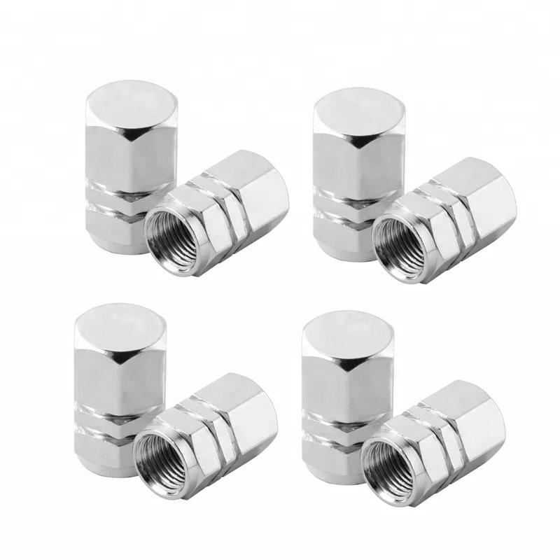 

8 Pieces Tire Stem Valve Caps Wheel Valve Covers Car Dustproof Tire Cap Hexagon Shape
