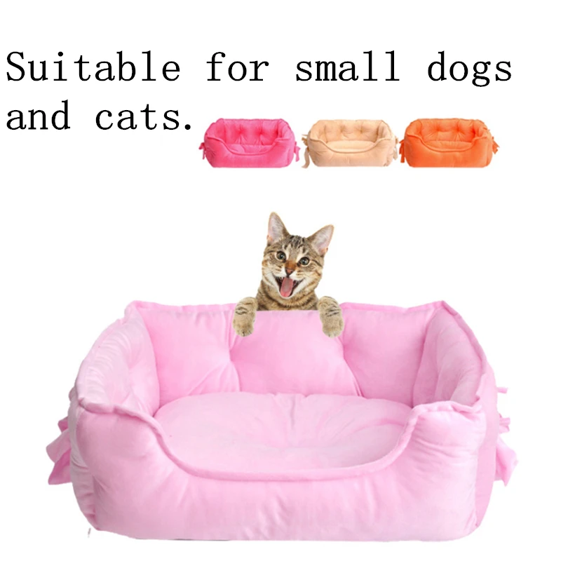 Free ship Dogs Bed For Small Medium Cats Pet House Kennel Waterproof Bottom Soft Warm Cat Dog 4 Colors Size S /L | Дом и сад