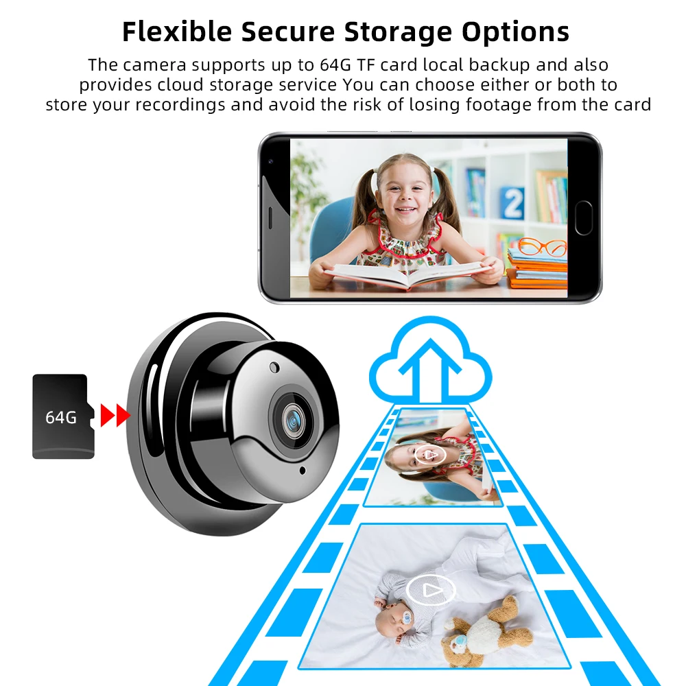 SDETER, 1080 P, беспроводная мини WiFi камера, домашняя камера безопасности, ip-камера видеонаблюдения, ИК ночное видение, обнаружение движения, детский монитор, P2P