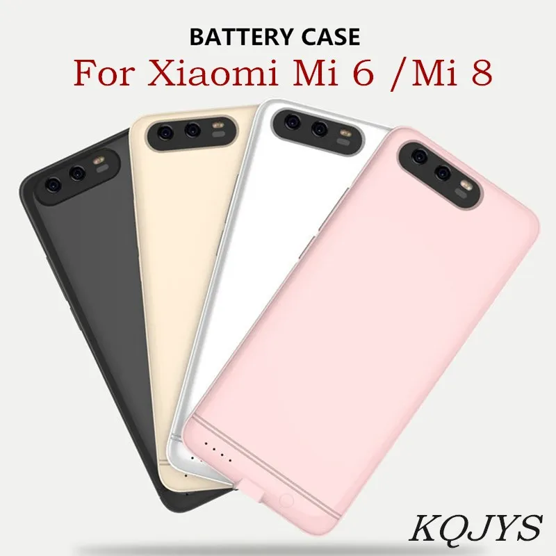 

KQJYS Portable Battery Charger Cases For Xiaomi Mi 6 Battery Case External PowerBank Battery Charging Power Case For Xiaomi Mi 8