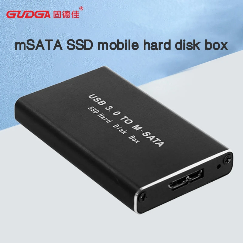 carcasa de SSD Msata, adaptador USB 3,0 a Mini SATA, carcasa de disco duro interno de de aluminio, disco externo HD SSD|Estuches para discos duros| - AliExpress