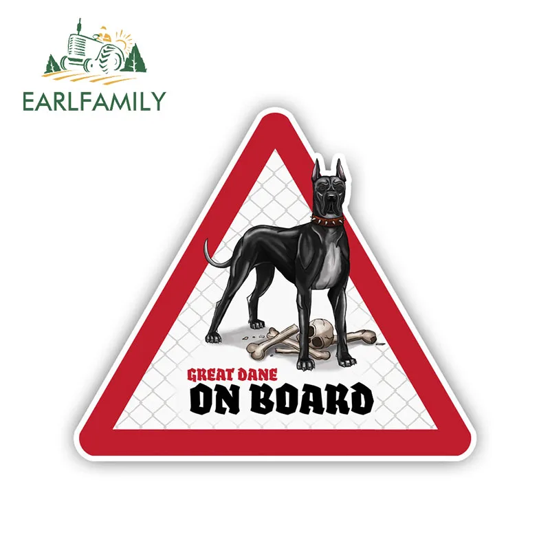 EARLFAMILY 12 см x 10 5 наклейки на автомобиль с надписью немецкий дог собаки
