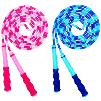 

Beaded Skipping Rope, Adjustable-Fitness for Men, Women and Children, Exercise Segmented Fitness Skipping Rope -9 Feet