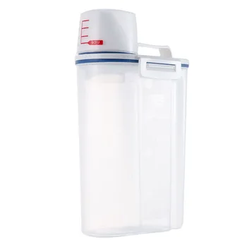 

Pet food storage container sealed cat and dog container and measuring cup container storage container pet storage