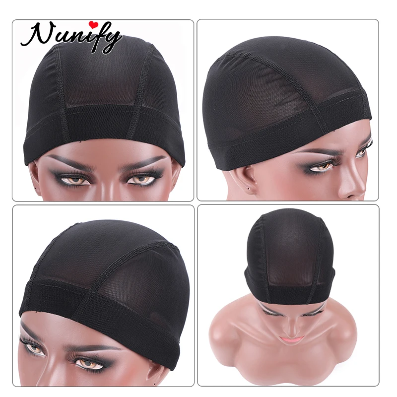 Nunify 15Pcs/Set Hair Net Wig Cap For Making Wigs Spandex Net Elastic Dome Cap Mesh Cap Spandex Dome Wig Caps For Making Wigs