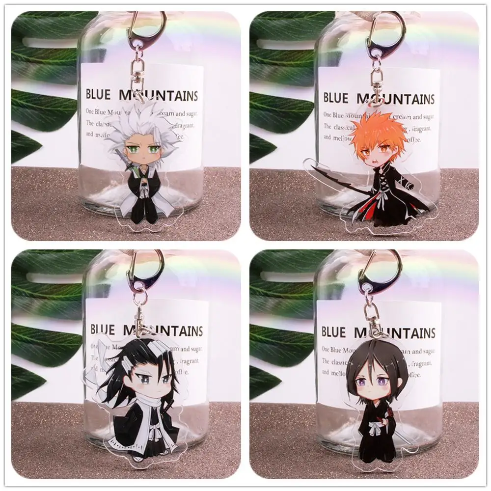 Аниме Блич Кучики Бьякуя Hitsugaya Toushirou акриловая фигурка брелок украшение