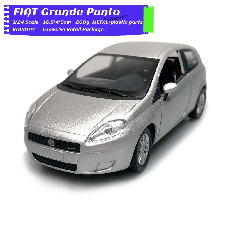 Классическая модель автомобиля NEWRAY в масштабе 1/24 FIAT Grande Punto длина 16 5 см литой