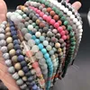 Matte Frosted Tiger Eye Turquoises Natural Stone Picture Map Watermelon Amazonite Loose Beads for Bracelet Jewelry Making ► Photo 2/6