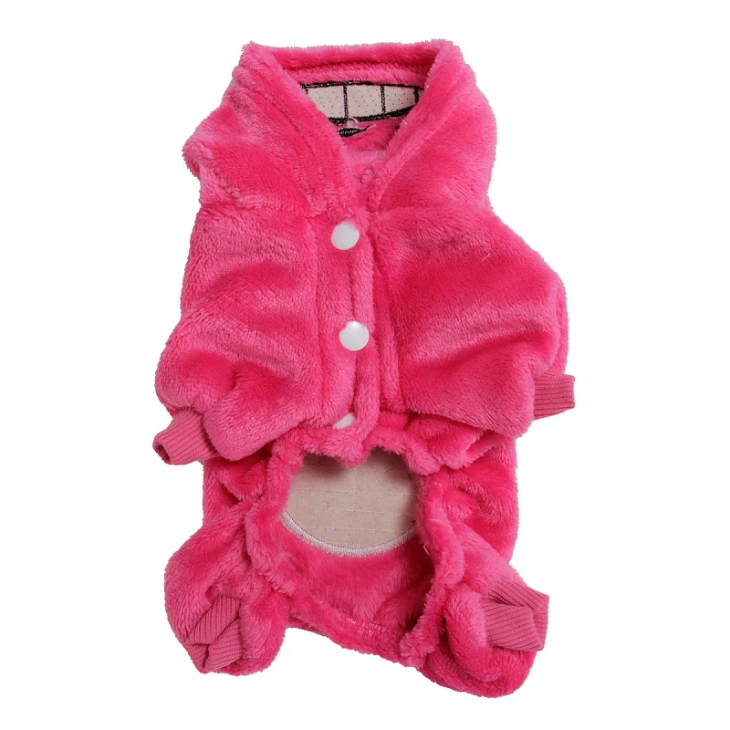 Флисовая теплая одежда для собак Зимний Мягкий комбинезон для собак, пижама одежда для щенков Чихуахуа Йорк Пудель бичон шнауцер собака одежда пальто