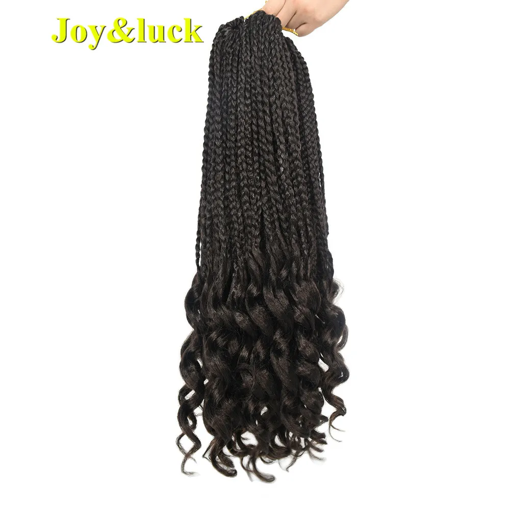 Волосы для плетения косичек Joy & luck кудрявые концы синтетические крючком