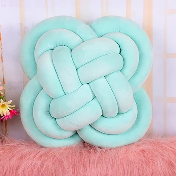 

Bumpers Cushion knot pillows baby cuddle pillow crib bumper Weaving Protection Cushion pad accessories YYJ006