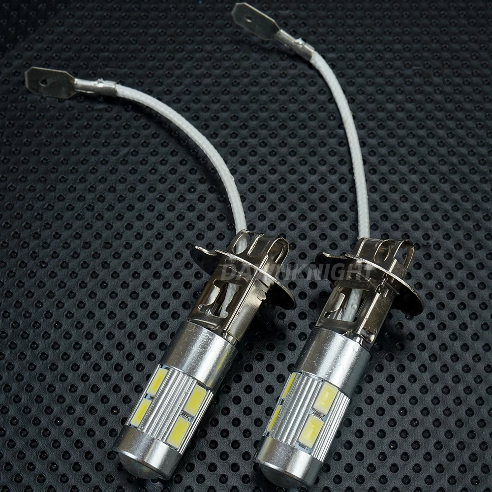 2 шт. H1 H3 светодиодные лампы 5630 10SMD 6000K белые Сменные лампы для автомобильных противотуманных фар автомобильные ходовые огни 12 В