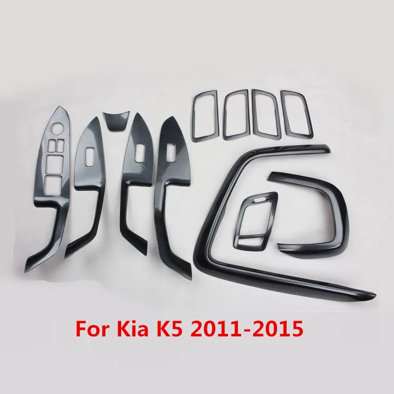 Панель управления окошком автомобиля из углеродного волокна для Kia K5 2011 2012 2013 2015 |