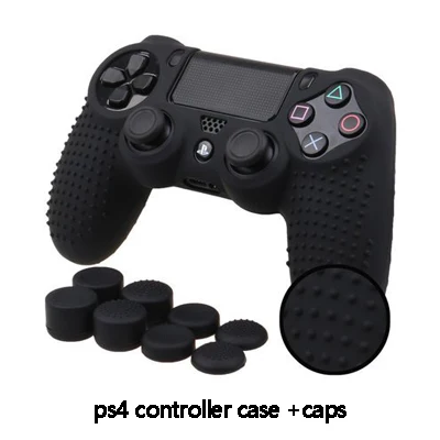 Противоскользящий силиконовый чехол мягкий резиновый чехол для sony playstation Dualshock 4 PS4 DS4 Pro тонкий контроллер - Цвет: Серый