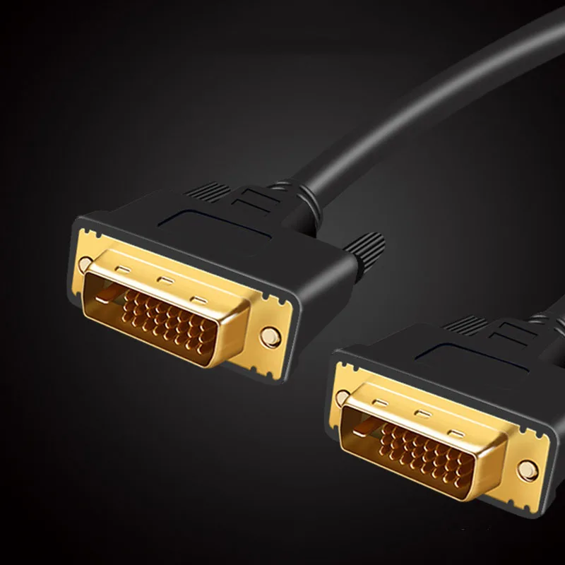 DVI высокоскоростной кабель DVI-D папа-папа видео кабель 2K DVI 24+ 1 Dual Link Адаптер для DVD H-best