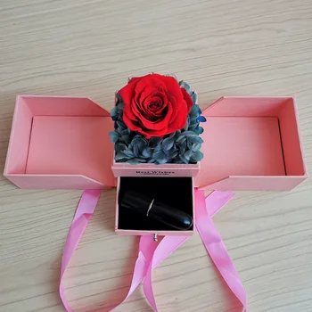 

Valentine's Day Jewelry Gift Box Preserved Flowers Dried Flower Mother's Day Christmas Girlfriend Wedding Decor Birthday Gift
