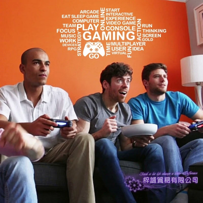 Gamimg наклейка Видео игровой контроллер Стикеры играть плакаты тематики геймер