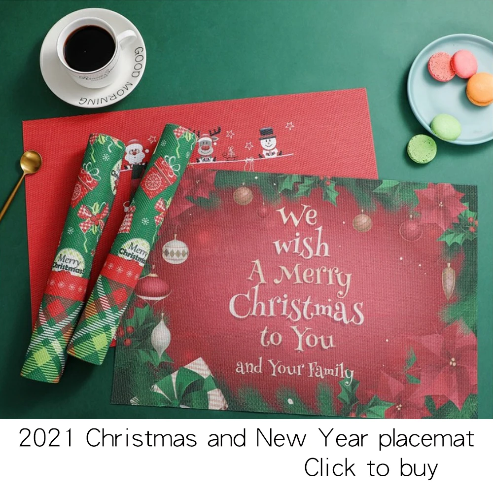 Eco-friendly Western placemats, washable non-slip placemats, table mats, kitchen coasters, wine mats, placemat