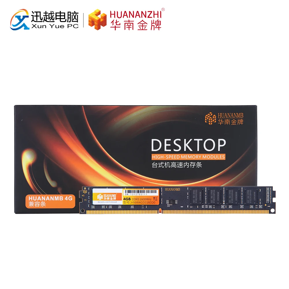 HUANANZHI 4 ГБ 8 настольная память DDR3 1600 МГц Компьютерная модуль шт. RAM 240pin