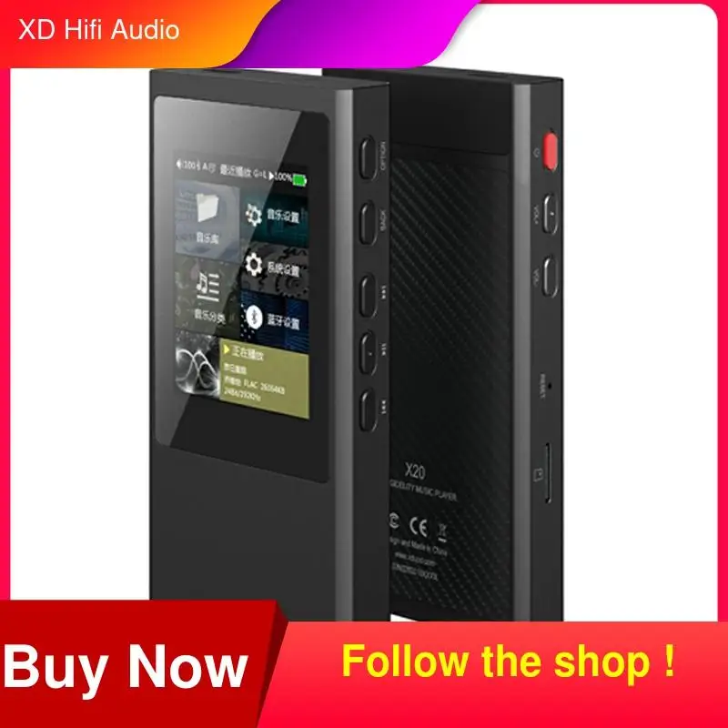 

XDuoo X20 Portable Lossless Music HiFi Player Mp3 DSD256 Hiby Link Digital Turntable DAC Balanced Output Support Dop D2p