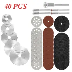 Mini disque de coupe pour accessoires rotatifs, outil de roue de coupe, roue de meulage en diamant, lame de scie circulaire rotative, diamant D 