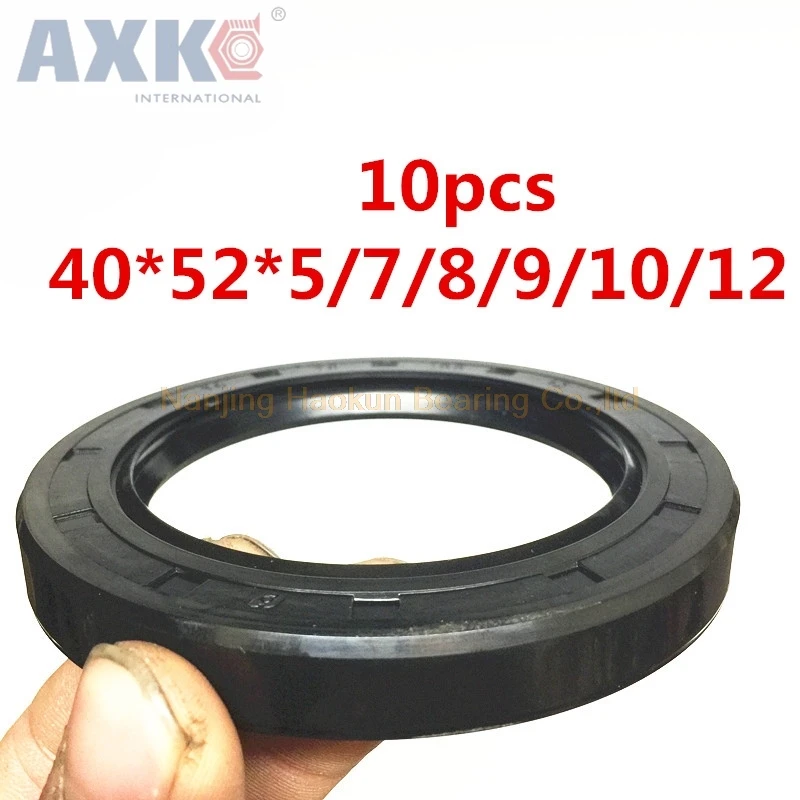 AXK 10 шт. TC 40X52X5 40X52X7 40X52X8 40X52X9 40X52X10 40X52X12 15*27 масляные Уплотнители для радиального