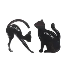 20 шт./лот, новинка, кошачья линия, макияж глаз, подводка для глаз, трафареты, шаблоны, инструменты для макияжа, наборы для глаз, кошачьи линии, шаблоны